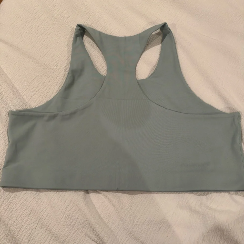 Girlfriend Collective Paloma Racerback Sports Bra Set in Brown‎ and Blue - Picture 8 of 8